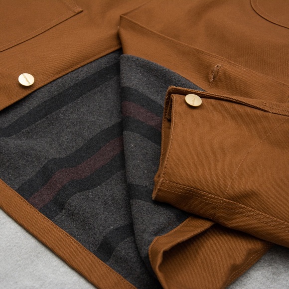 Carhartt WIP Michigan Coat (brown & tobacco) - Picture 9 of 11